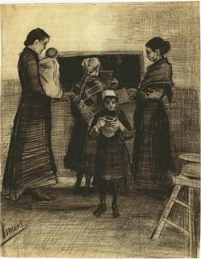 The Soup Distribution in a Public Soup Kitchen by Vincent van Gogh